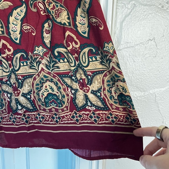 Radcliffe Vintage Boho Paisley Maxi Skirt XL Ethnic, Cottagecore Festival Style - Picture 11 of 11
